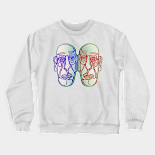 Reflections blue and red Crewneck Sweatshirt